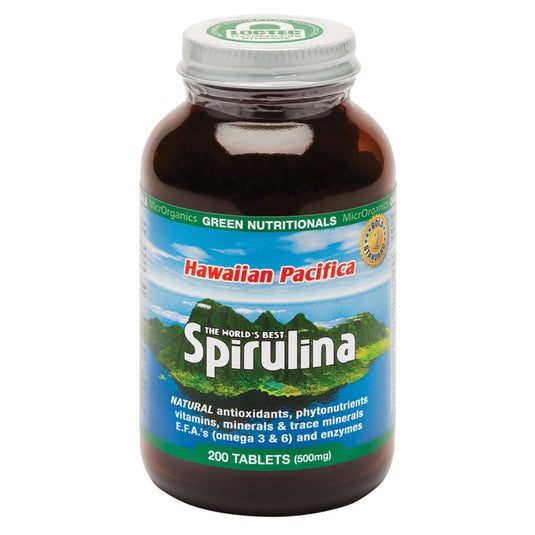 Microrganics Green Nutritionals Hawaiian Pacifica Spirulina 500mg 200t