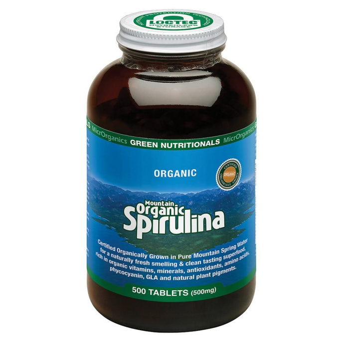 Microrganics Green Nutritionals Mountain Organic Spirulina 500mg 500t