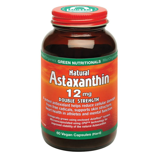 Microrganics Green Nutritionals Natural Astaxanthin 12mg 60vc