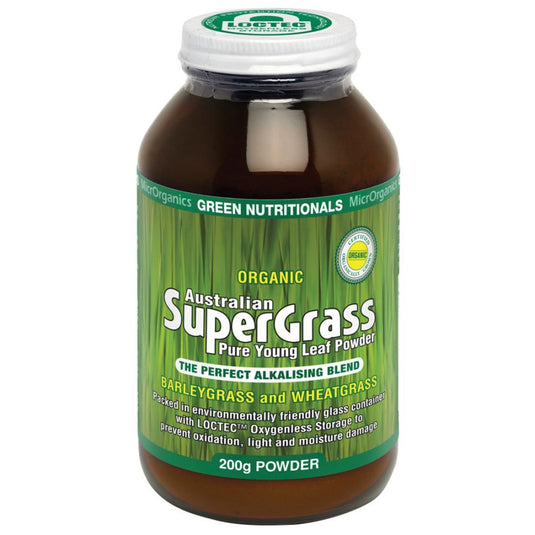 Microrganics Green Nutritionals Organic Australian SuperGrass Powder 200g
