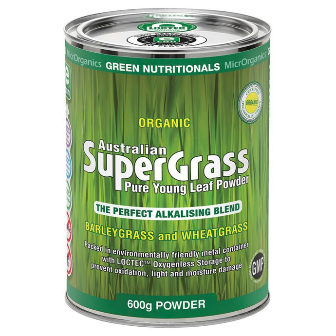 Mirorganics Green Nutritionals Organic Australian SuperGrass Powder 600g