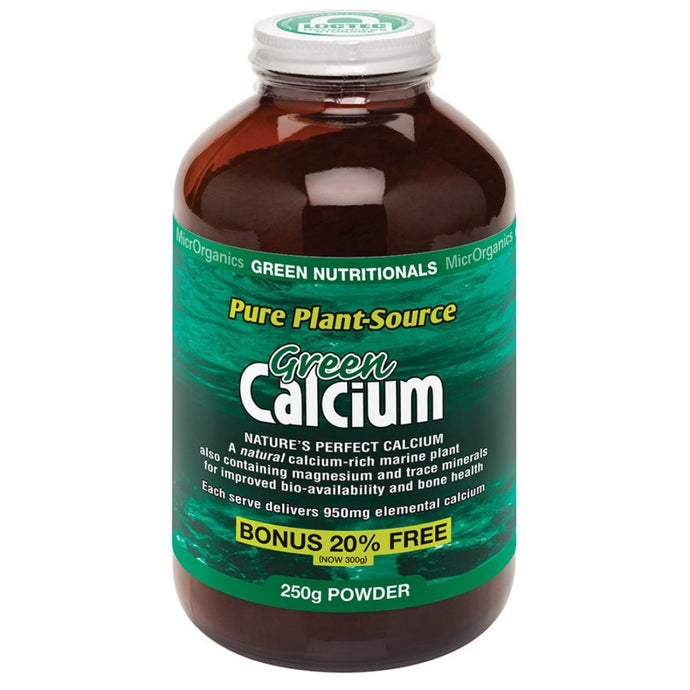 Microrganics Green Nutritionals Green Calcium (Pure Plant-Source) Powder 250g