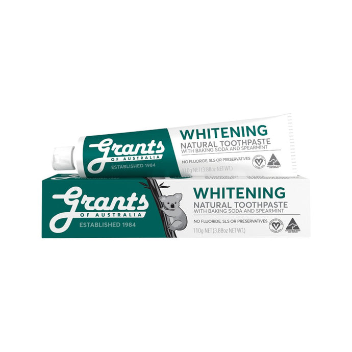 Grants Natural Toothpaste Whitening with Baking Soda & Spearmint  110g