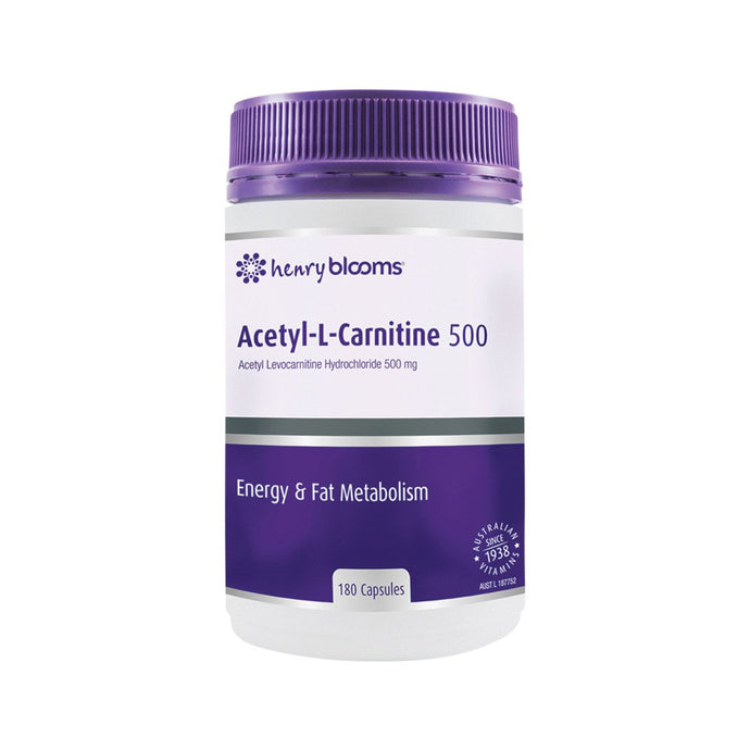 Henry Blooms Acetyl L-Carnitine 500 180vc