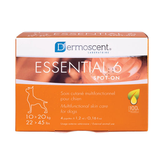 PAW Essential 6 Spot On Care for Dogs Medium (10-20kg) 1.2ml x 4 pipettes