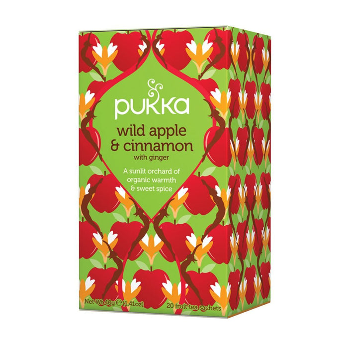 Pukka Wild Apple & Cinnamon x 20 Tea Bags