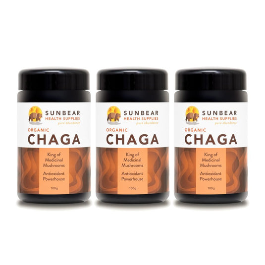 Organic Chaga Extract (11:1 Ratio) x 3