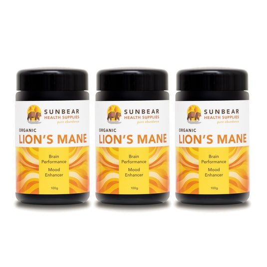 Organic Lion's Mane Extract (12:1 Ratio) x 3