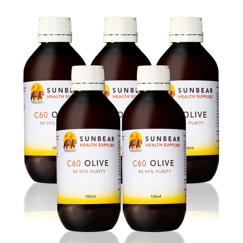 Load image into Gallery viewer, C60 Australian Organic Olive Oil with 99.99% Pure Carbon 60 - 100ml x 5
