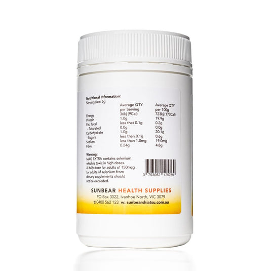Mag Extra Powder 150g - 30 serves - Sunbear Health Supplies