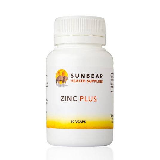 Zinc Plus - 60 VCaps -  Sunbear Health Supplies