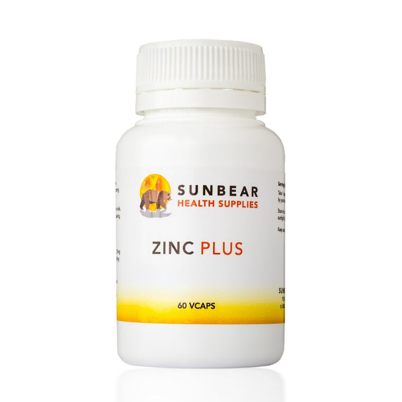 Load image into Gallery viewer, Zinc Plus - 60 VCaps - equiv Zinc 30mg - Sunbear Health Supplements
