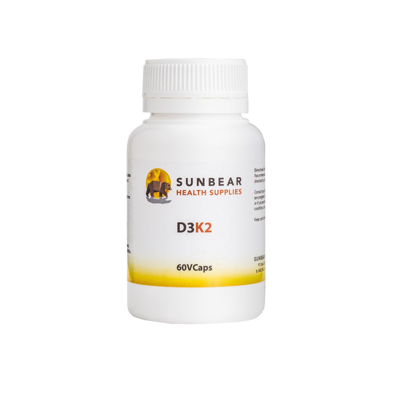 Load image into Gallery viewer, D3K2 &amp; Calcium - 60VCaps - Sunbear Health Supplies
