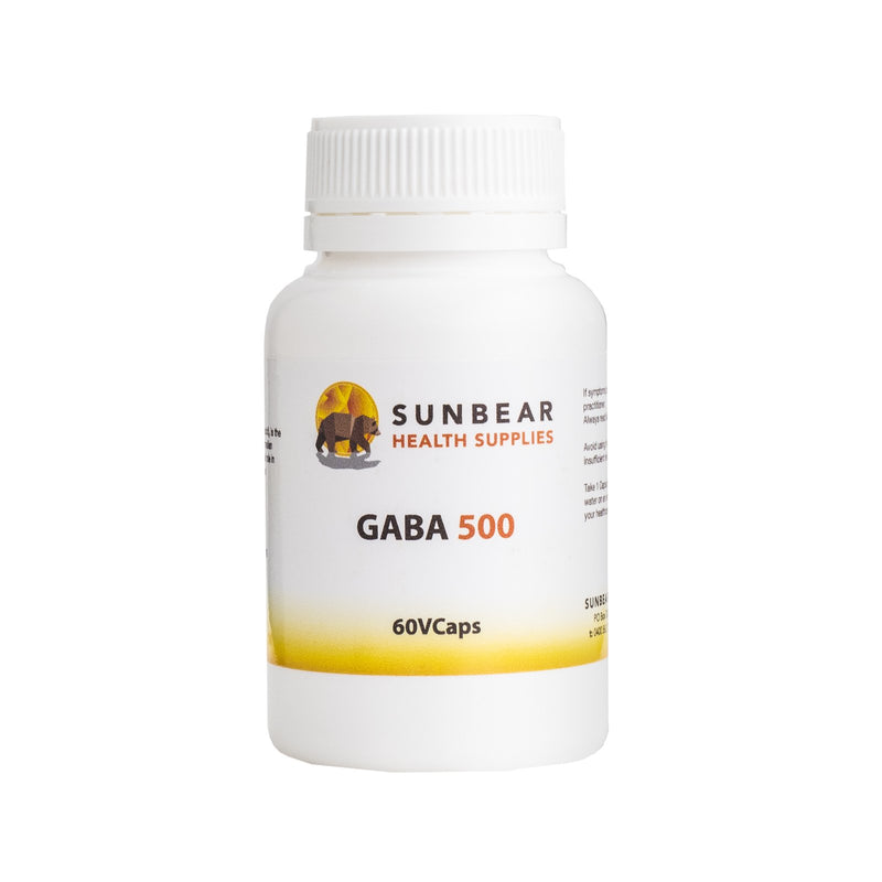 Load image into Gallery viewer, GABA 500 - 60VCaps - Sunbear Health Supplies
