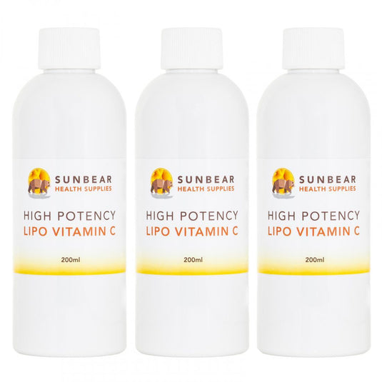 High Potency Lipo Vitamin C - Berry - 200ml x 3 bottles - Sunbear Health Supplies