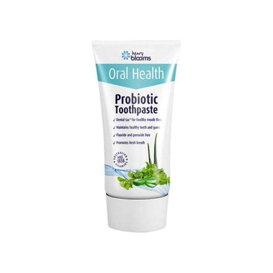 Henry Blooms Oral Health Probiotic Toothpaste Whitening Peppermint 100g