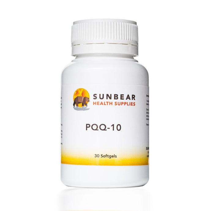 PQQ  - PQQ10  and CoQ10 - 30 Softgels - Sunbear Health Supplies