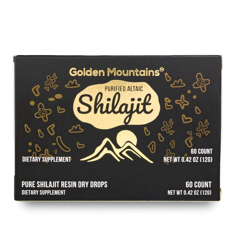 Load image into Gallery viewer, Shilajit 60 Dry Drops Altai &quot;Golden Mountains&quot; Siberian Green
